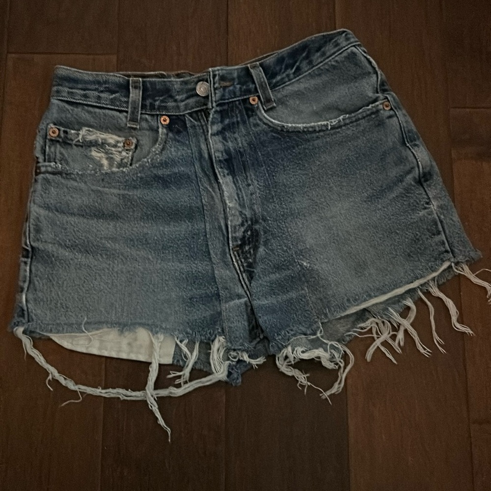 Levi blue denim shorts 34 waist excellent condition